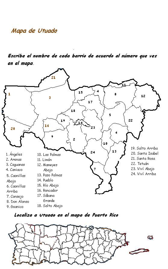 Mapa De Utuado 8842